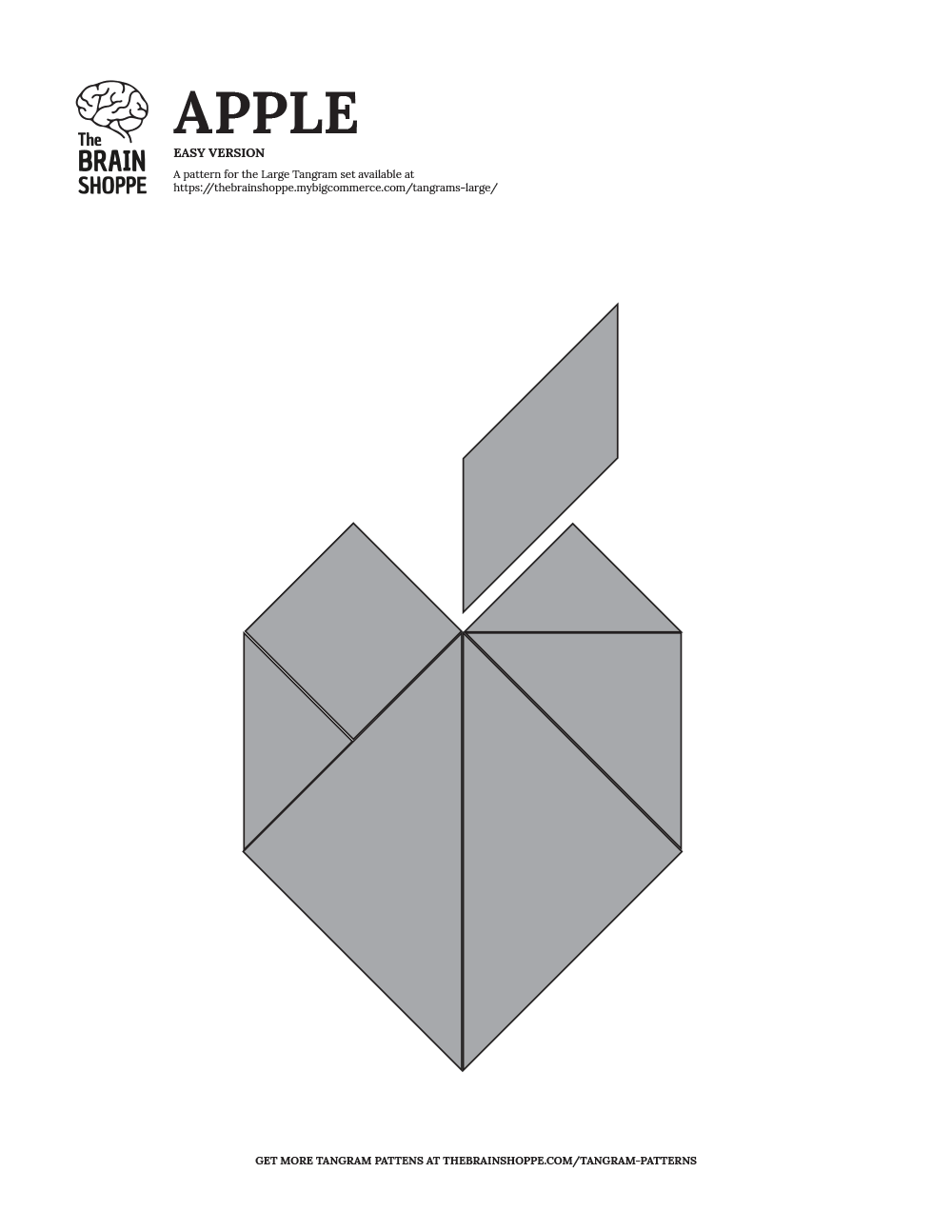 Visual examples of easy tangrams