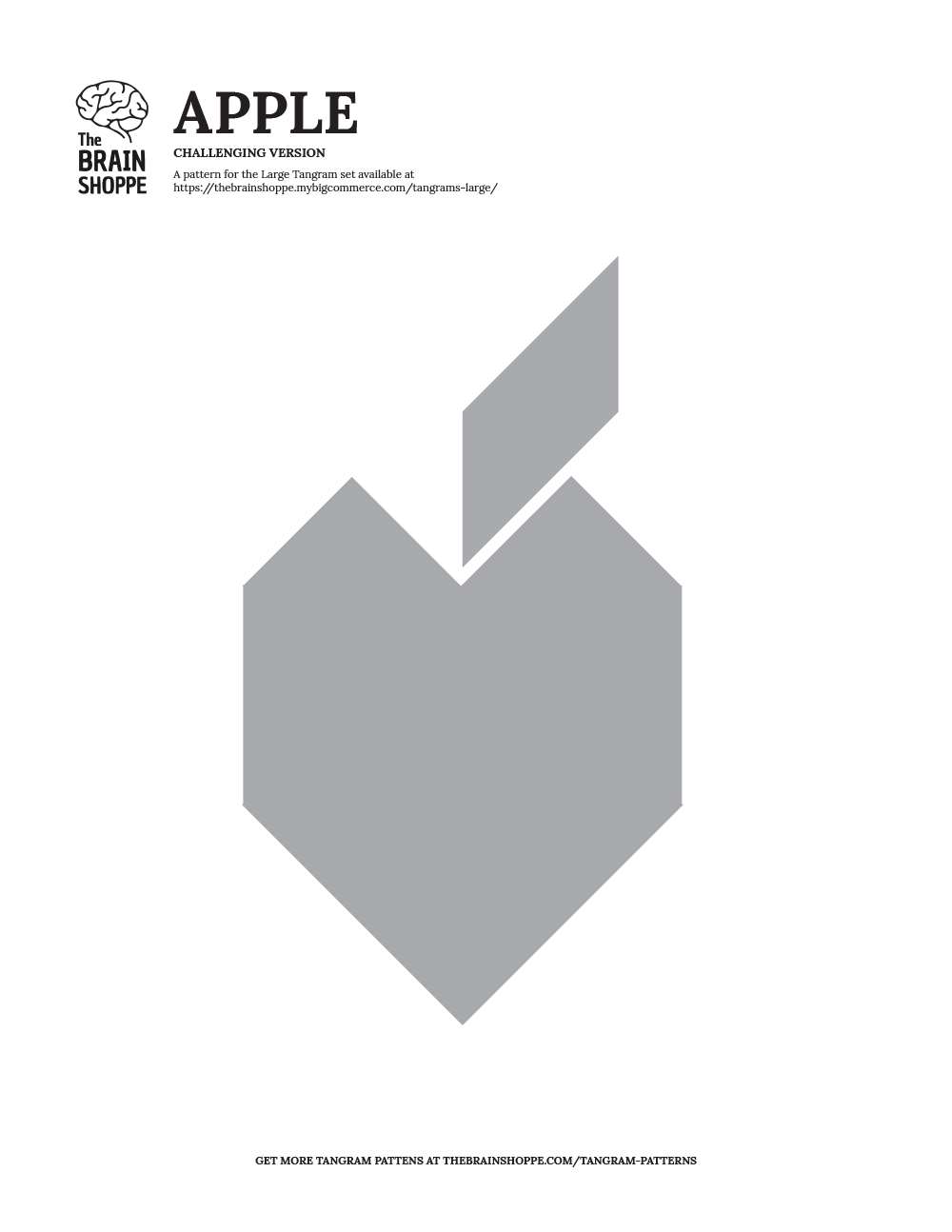 Visual example of challenging tangrams